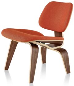 Herman Miller® Eames® Upholstered Molded Plywood Lounge (Wood Legs)