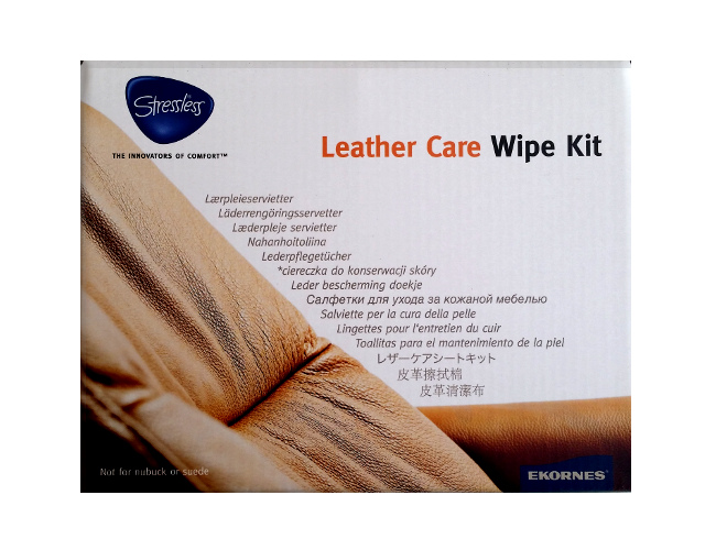 Stressless Leather Care Wipe Kit The, Ekornes Leather Cleaner