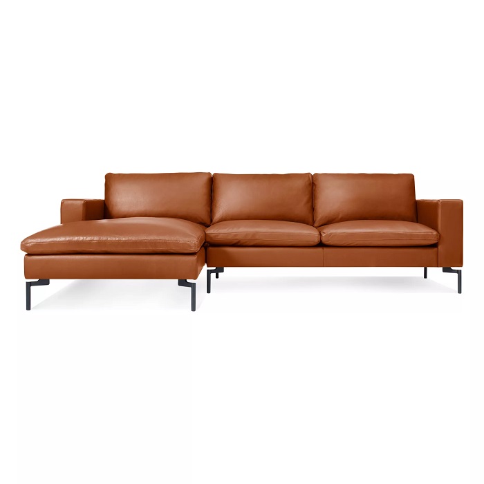 Blu Dot New Standard Leather Sofa w/Chaise The Century House