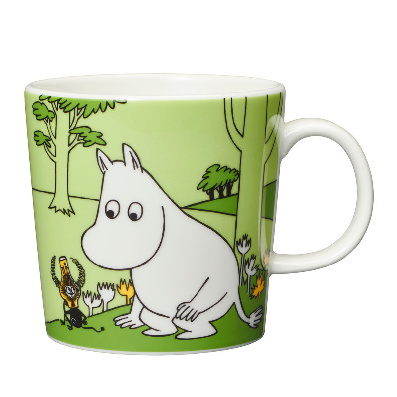 Arabia Moomin Mug 10 oz Moomintroll – Green