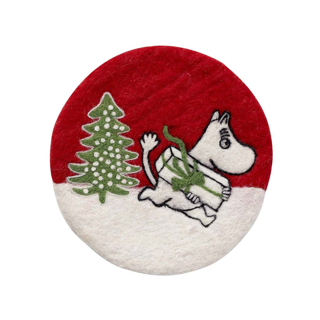 Klippan Felted Pot Mat – Moomin Christmas