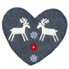 Klippan Felted Pot Mat - Reindeer