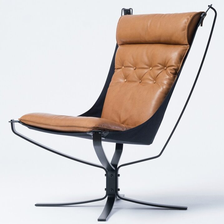 LK Hjelle Falcon Chair & Ottoman