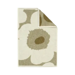 Marimekko Unikko Guest Towel - Green Umber