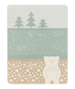 David Fussenegger MILA Baby Blanket - Bear Landscape