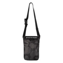Marimekko Unikko Neat Phone Pocket Bag - Black/Grey
