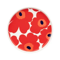 Oiva Unikko Plate 20.5 cm - Red