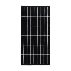 Marimekko Tiiliskivi Bath Towel - Black